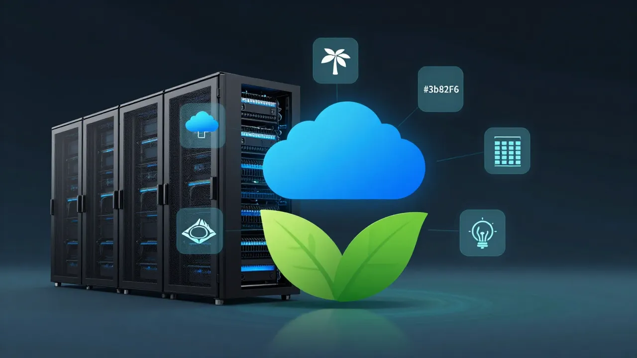 Green cloud computing and UK sustainability visualization