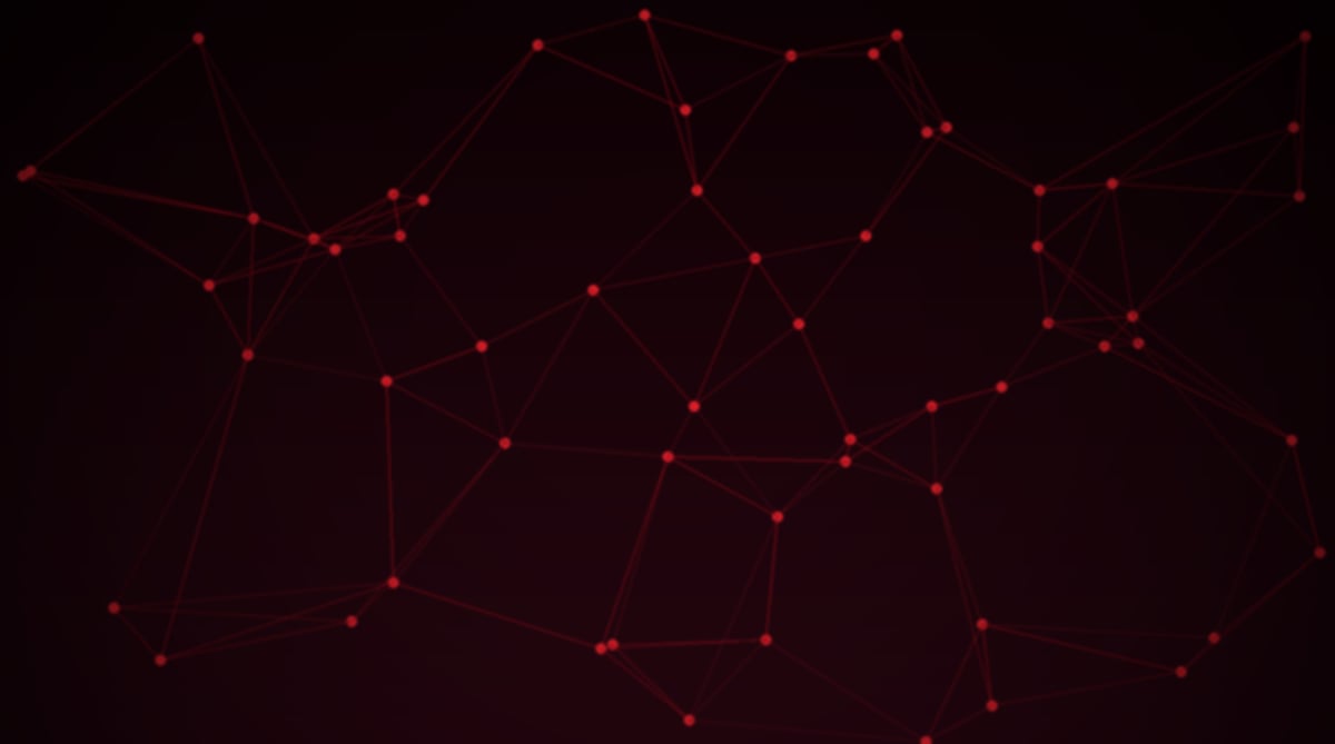 Abstract red-themed maritime shipping digitisation image