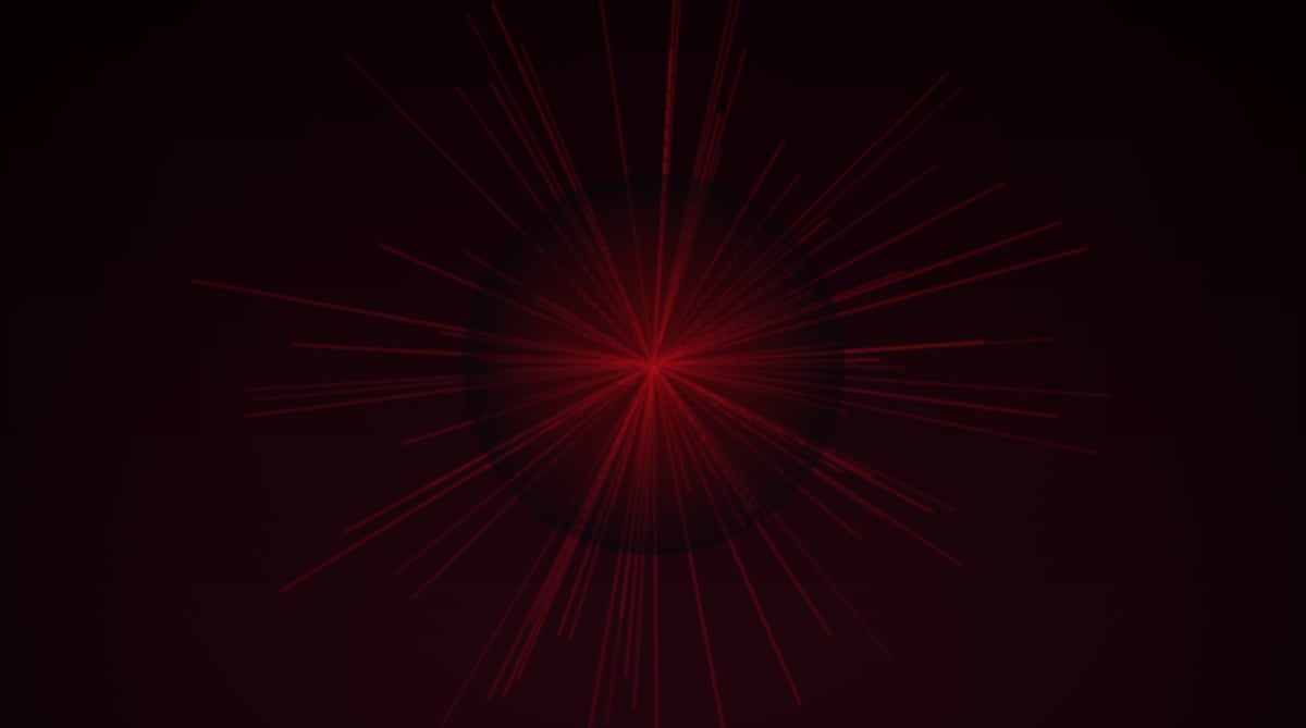 Abstract red-themed data resilience AI security image