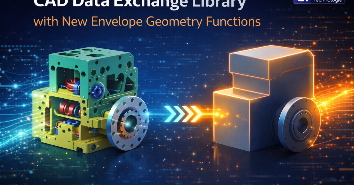 CAD Data Exchange Library with New Envelope Geometry Functions